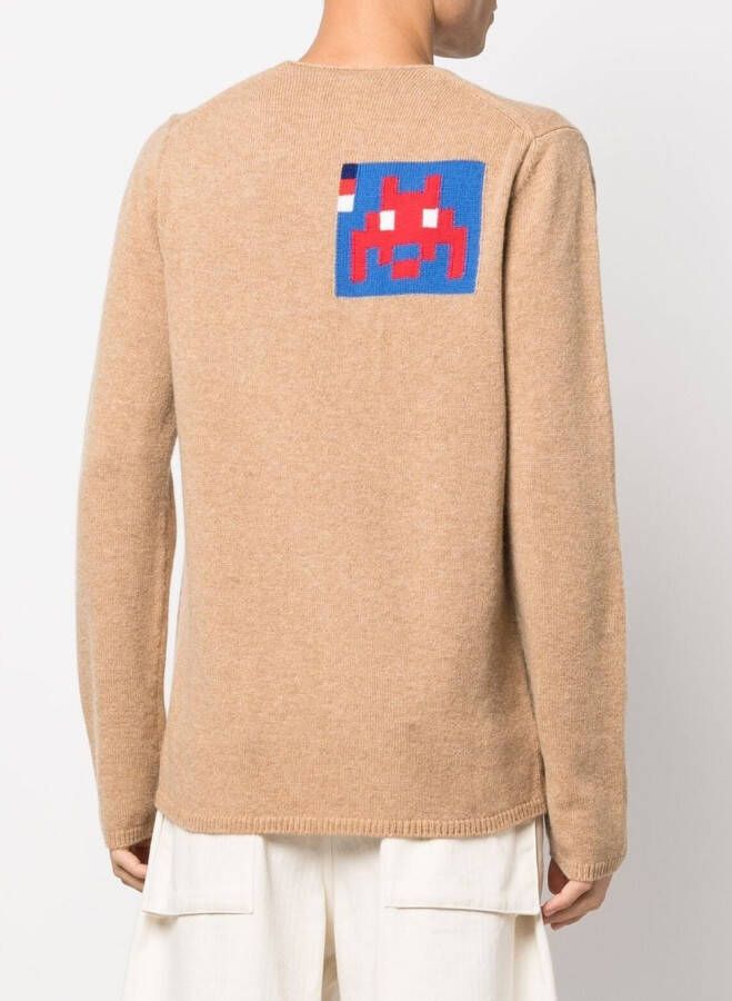 Comme Des Garçons Shirt Sweater met print Beige