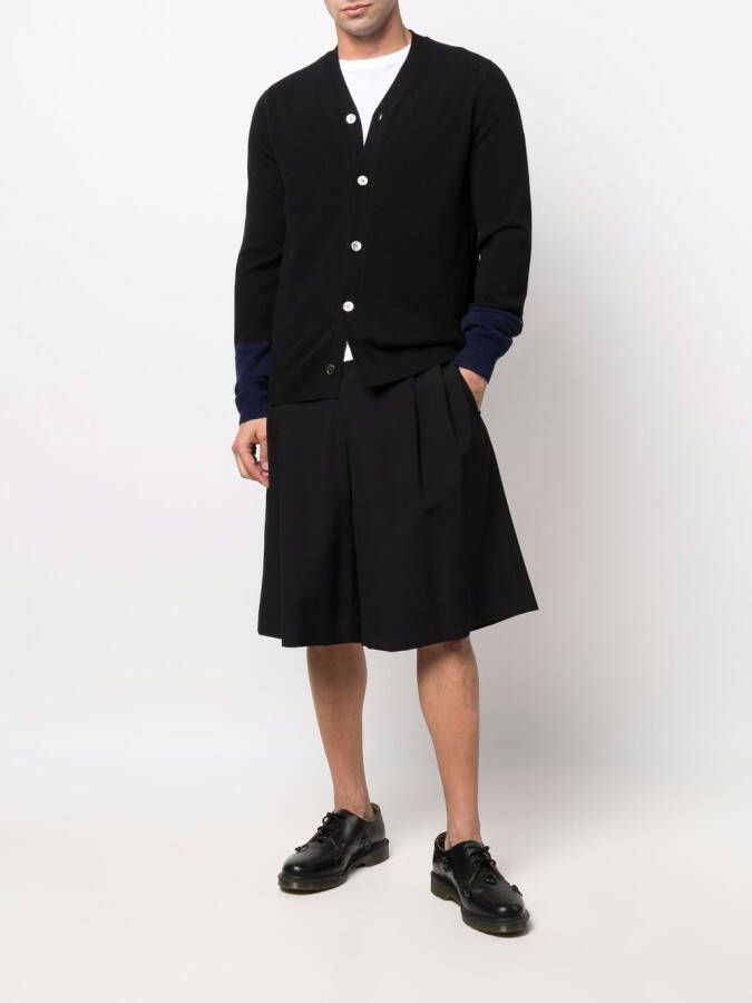 Comme Des Garçons Shirt Tweekleurig vest Zwart