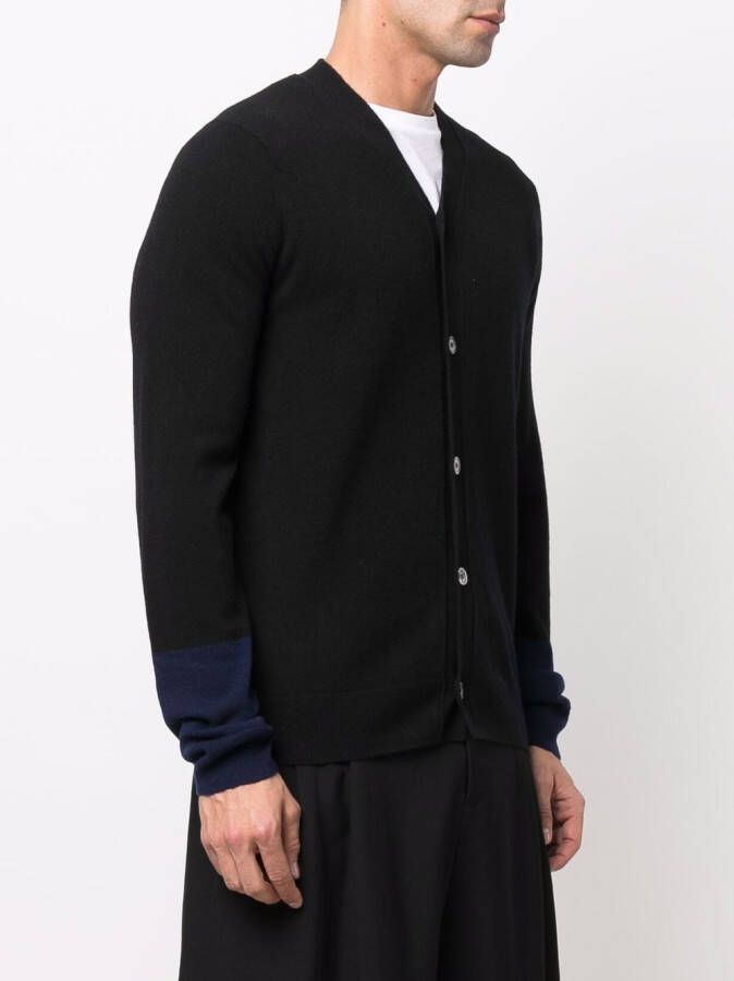 Comme Des Garçons Shirt Tweekleurig vest Zwart