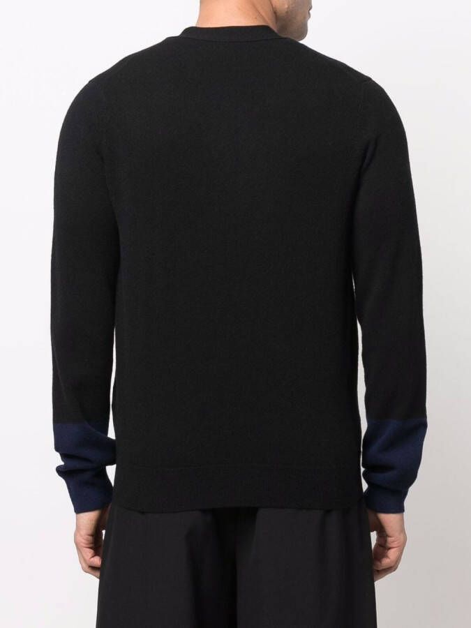 Comme Des Garçons Shirt Tweekleurig vest Zwart