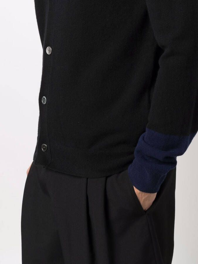 Comme Des Garçons Shirt Tweekleurig vest Zwart