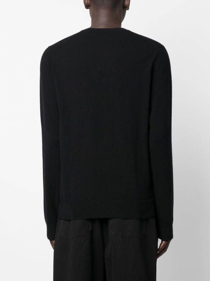 Comme Des Garçons Shirt Trui met V-hals Zwart