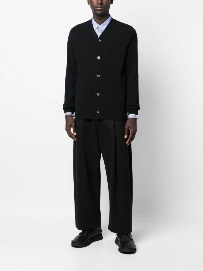Comme Des Garçons Shirt Vest met V-hals Zwart