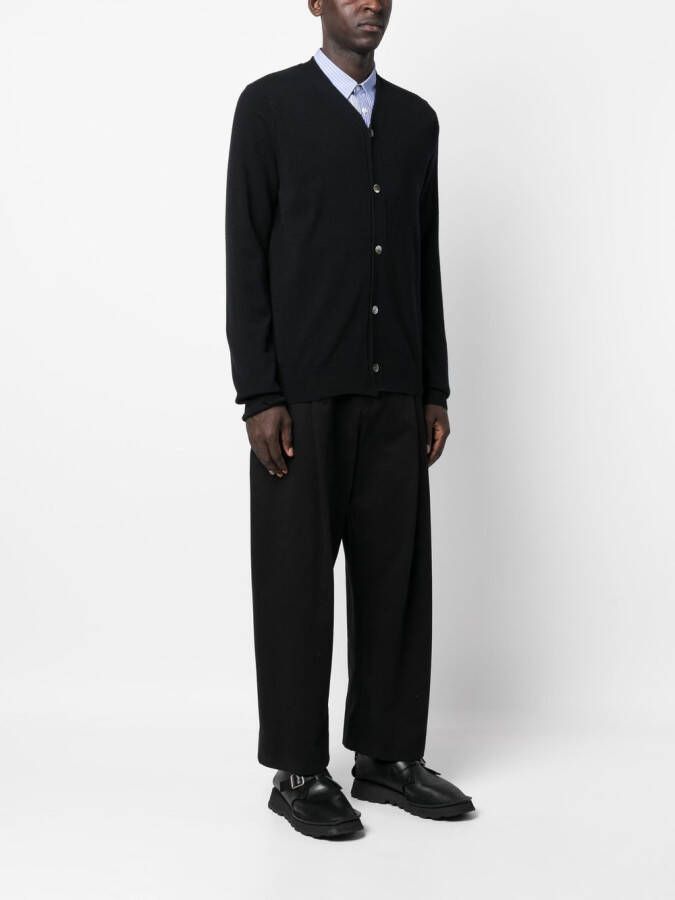 Comme Des Garçons Shirt Vest met V-hals Zwart