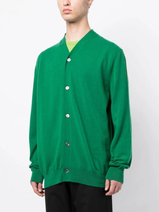 Comme Des Garçons Shirt Vest met V-hals Groen