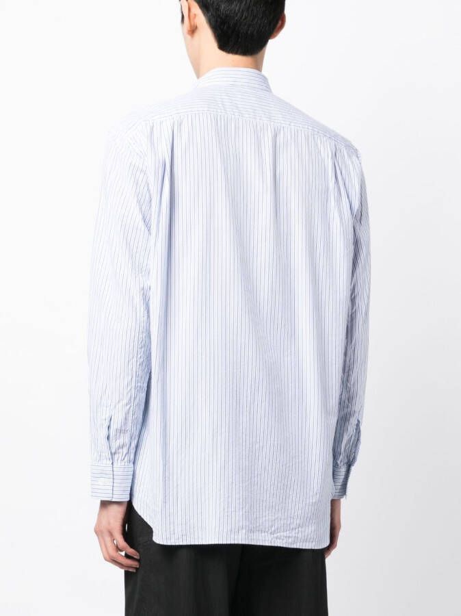Comme Des Garçons Shirt x Brent Westfall overhemd met patchwork Blauw