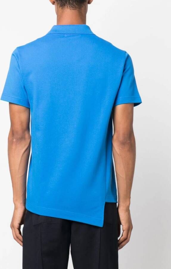 Comme Des Garçons Shirt x Lacoste asymmetrisch poloshirt Blauw