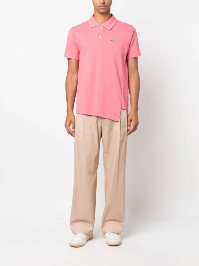 Comme Des Garçons Shirt x Lacoste asymmetrisch poloshirt Roze