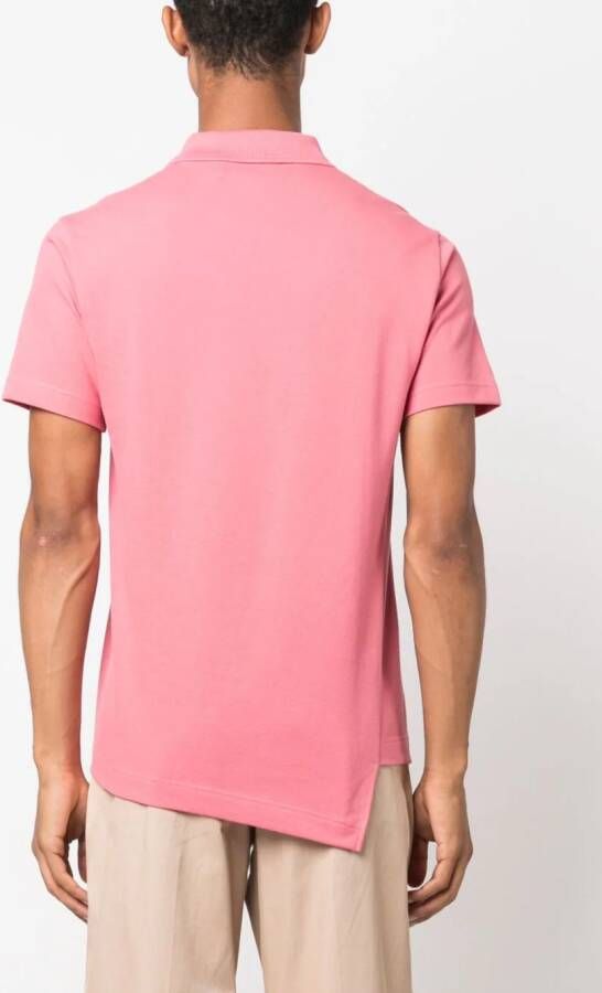 Comme Des Garçons Shirt x Lacoste asymmetrisch poloshirt Roze