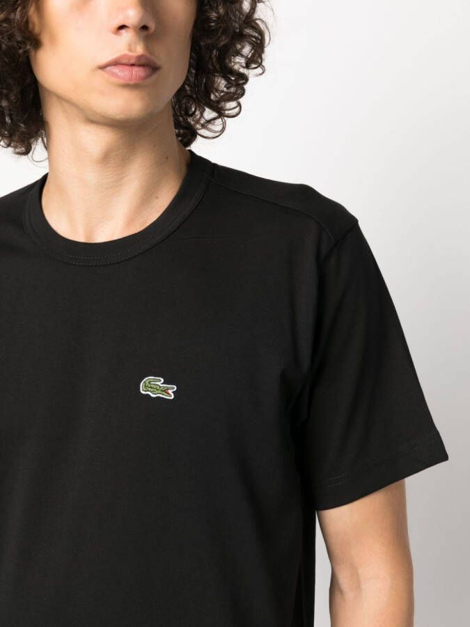Comme Des Garçons Shirt x Lacoste asymmetrisch T-shirt Zwart