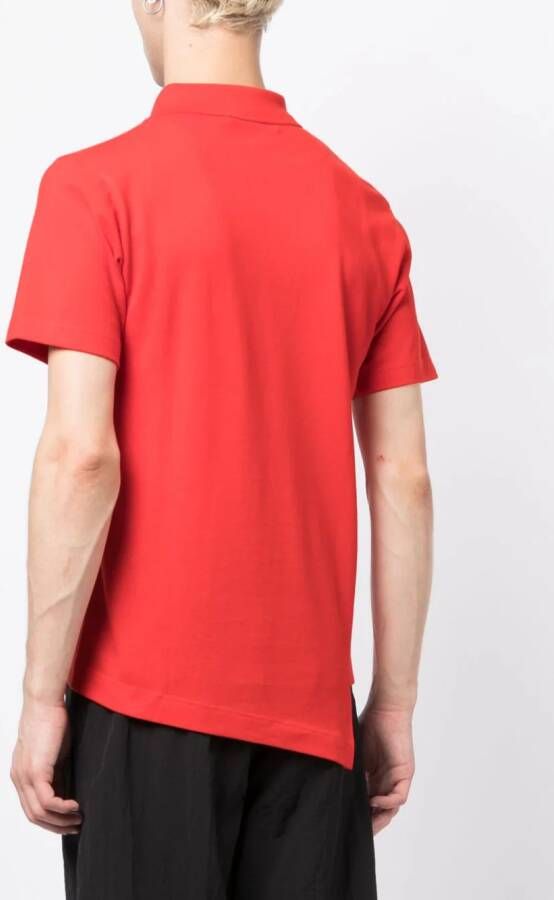 Comme Des Garçons Shirt x Lacoste overhemd met logopatch Rood