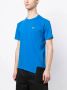 Comme Des Garçons Shirt x Lacoste asymmetrisch T-shirt Blauw - Thumbnail 3