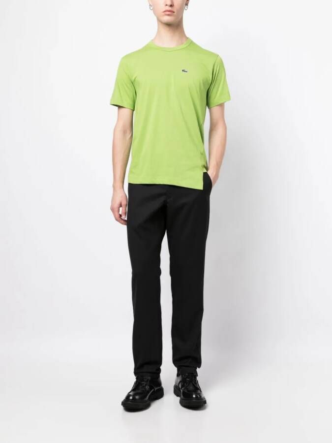 Comme Des Garçons Shirt x Lacoste asymmetrisch T-shirt Groen
