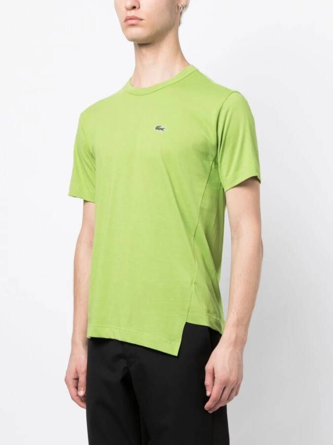 Comme Des Garçons Shirt x Lacoste asymmetrisch T-shirt Groen