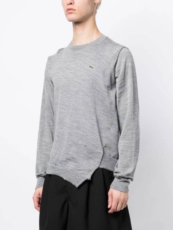 Comme Des Garçons Shirt Trui met logopatch Grijs