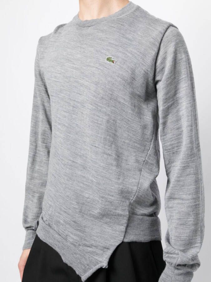 Comme Des Garçons Shirt Trui met logopatch Grijs