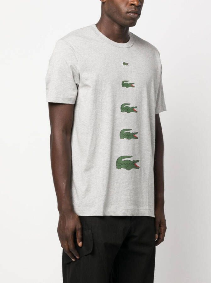 Comme Des Garçons Shirt x Lacoste T-shirt met logoprint Grijs