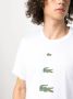 Comme Des Garçons Shirt x Lacoste T-shirt met logoprint Wit - Thumbnail 5