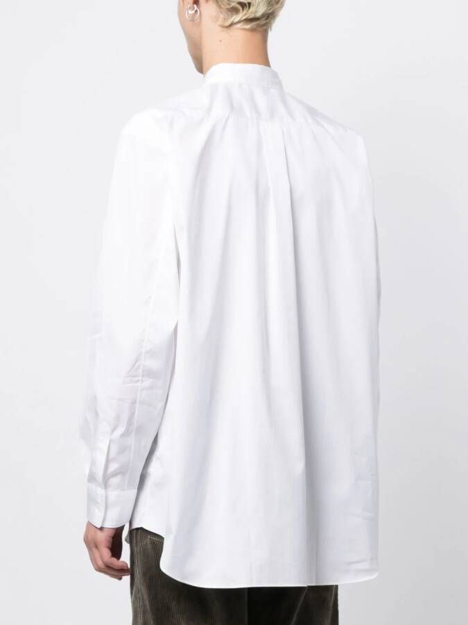 Comme Des Garçons Shirt x Lacoste overhemd met logopatch Wit