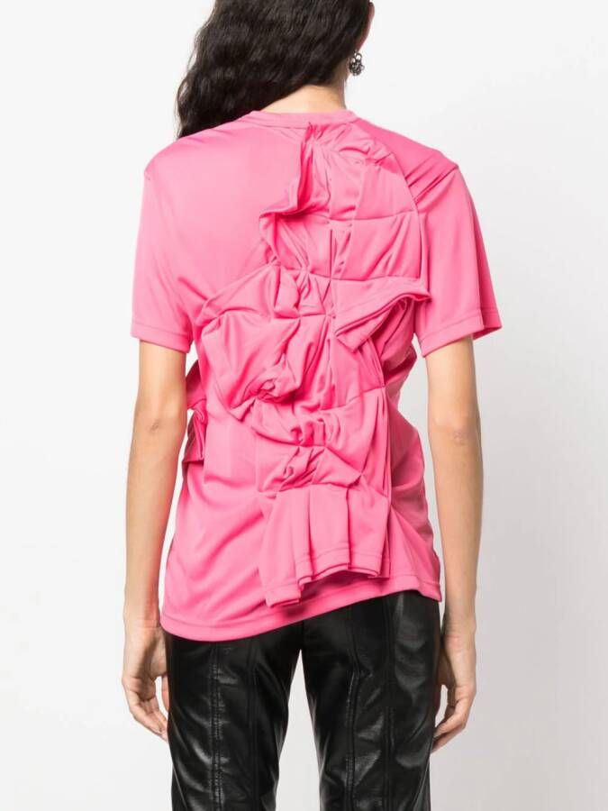 Comme Des Garçons T-shirt met ruches Roze