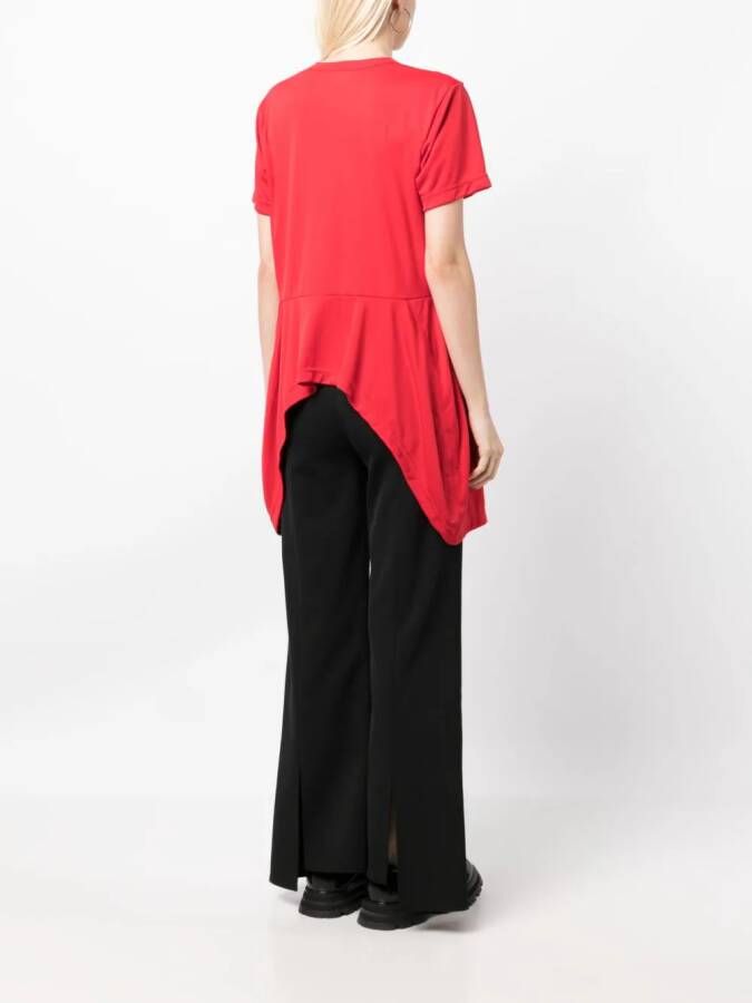 Comme Des Garçons T-shirt met vlakken Rood