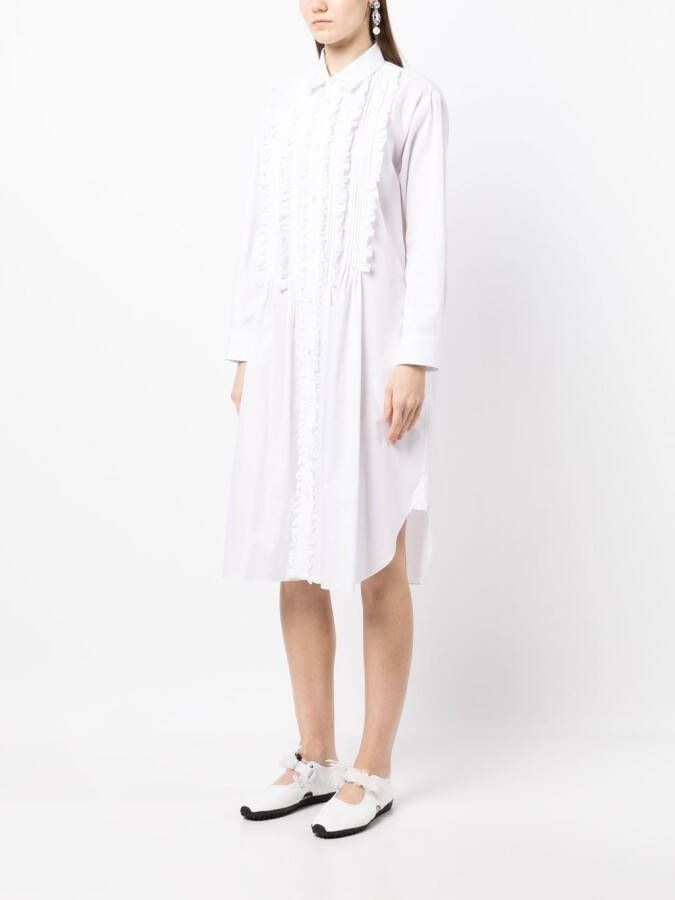 Comme des Garçons TAO Blouse met geplooid detail Wit