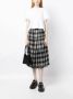 Comme des Garçons TAO Geruite midi-rok Zwart - Thumbnail 2