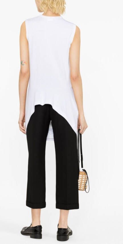 Comme Des Garçons Uitgesneden tanktop Wit