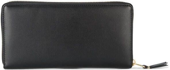 Comme Des Garçons Wallet black classic leather zip up wallet Zwart