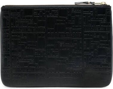 Comme Des Garçons Wallet Buidel met logo-reliëf Zwart
