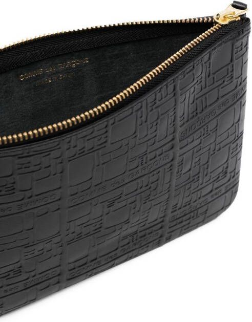 Comme Des Garçons Wallet Buidel met logo-reliëf Zwart