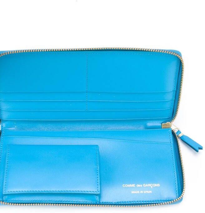 Comme Des Garçons Wallet 'Colour Plain' wallet Blauw