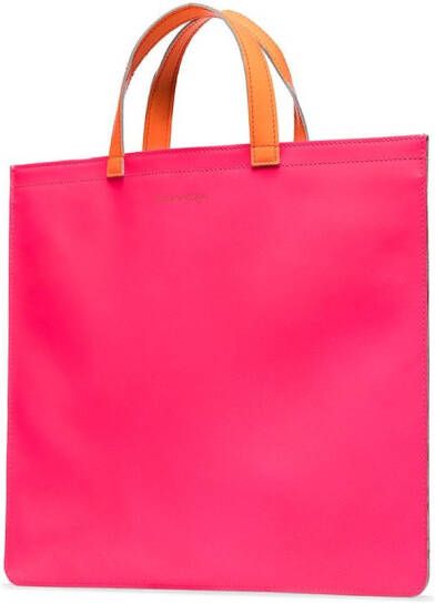Comme Des Garçons Wallet Leren shopper Roze