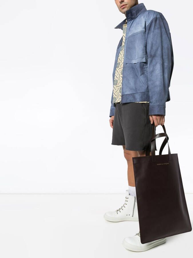 Comme Des Garçons Wallet Leren shopper Bruin