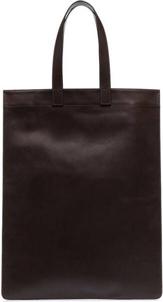 Comme Des Garçons Wallet Leren shopper Bruin