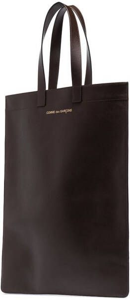 Comme Des Garçons Wallet Leren shopper Bruin