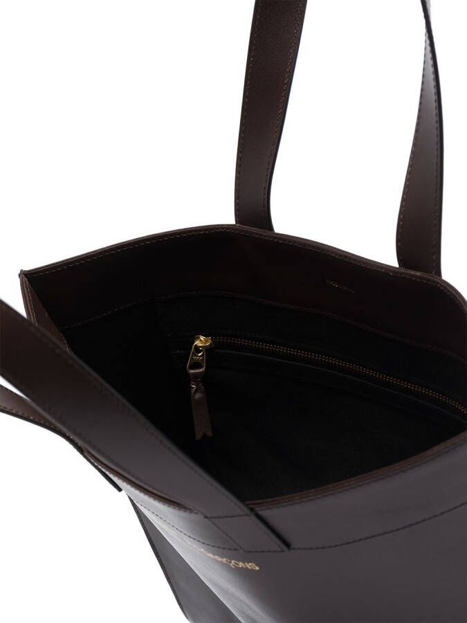 Comme Des Garçons Wallet Leren shopper Bruin