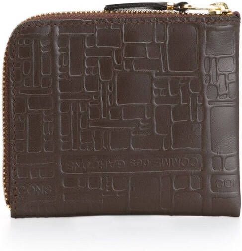 Comme Des Garçons Wallet 'Embossed Logo' wallet Bruin