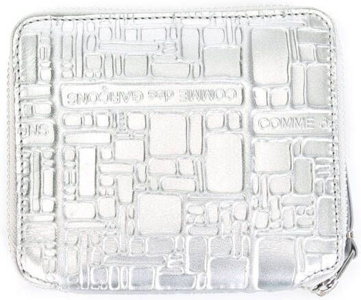 Comme Des Garçons Wallet 'Embossed Logo' wallet Grijs