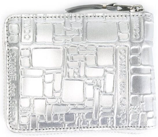 Comme Des Garçons Wallet 'Embossed Logo' wallet Grijs