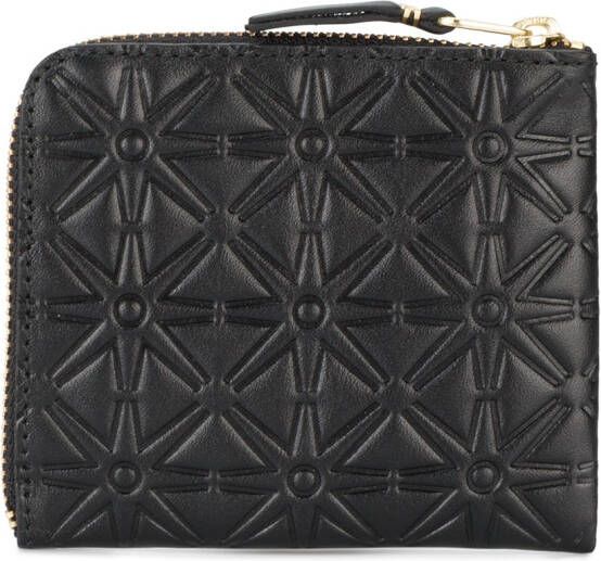 Comme Des Garçons Wallet embossed wallet Zwart