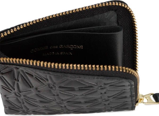 Comme Des Garçons Wallet embossed wallet Zwart