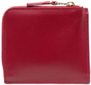 Comme Des Garçons Wallet Portemonnee met buitenzak Rood