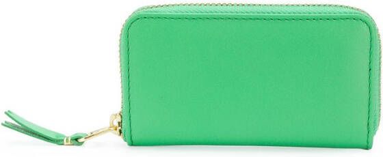 Comme Des Garçons Wallet geritste etui voor munten Groen