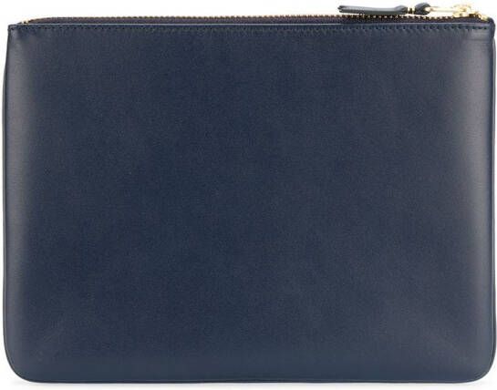 Comme Des Garçons Wallet Leren portemonnee Blauw