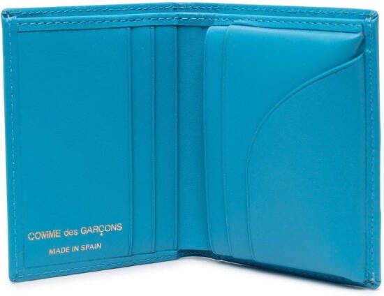 Comme Des Garçons Wallet Leren portemonnee Blauw