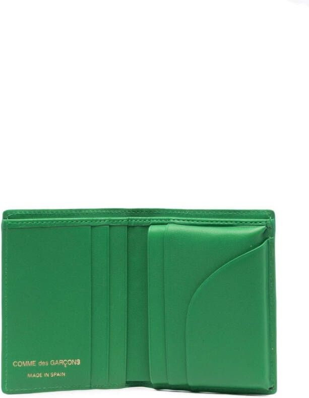 Comme Des Garçons Wallet Leren portemonnee Groen