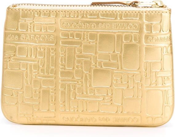 Comme Des Garçons Wallet Leren portemonnee Metallic