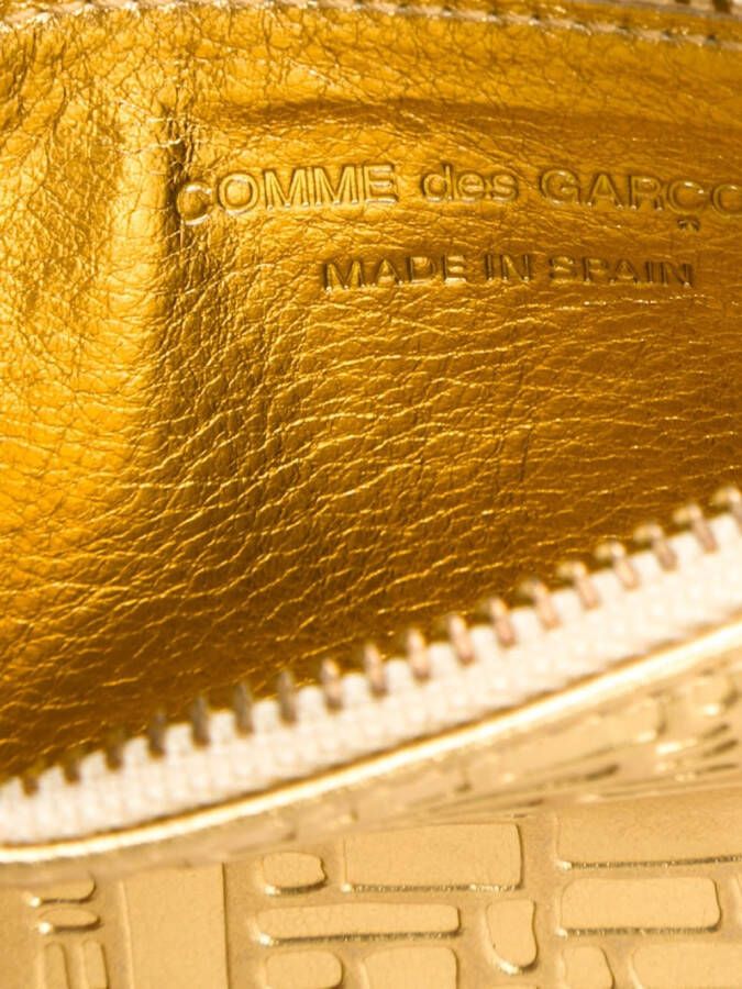 Comme Des Garçons Wallet Leren portemonnee Metallic