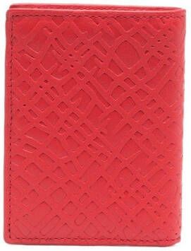 Comme Des Garçons Wallet Leren portemonnee Rood
